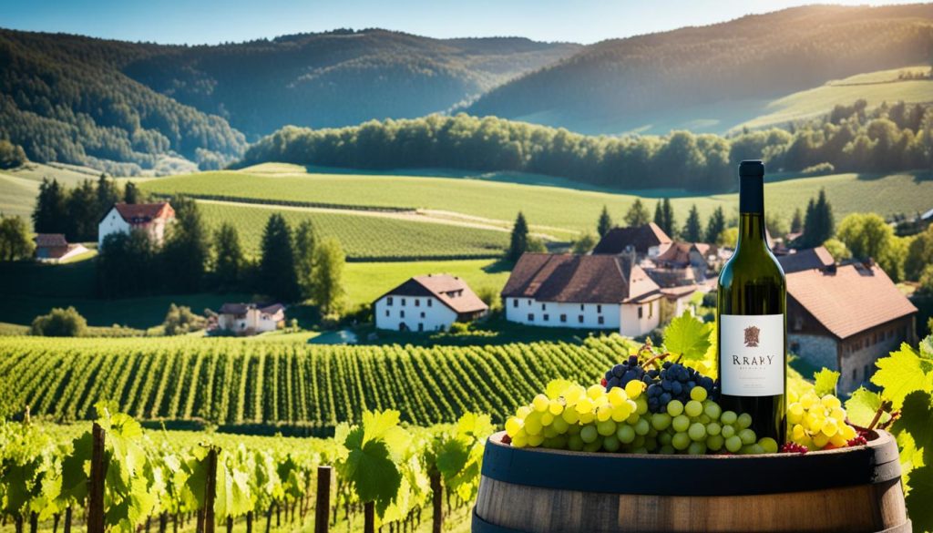 Weingut Österreich mit Rotwein Rathay
